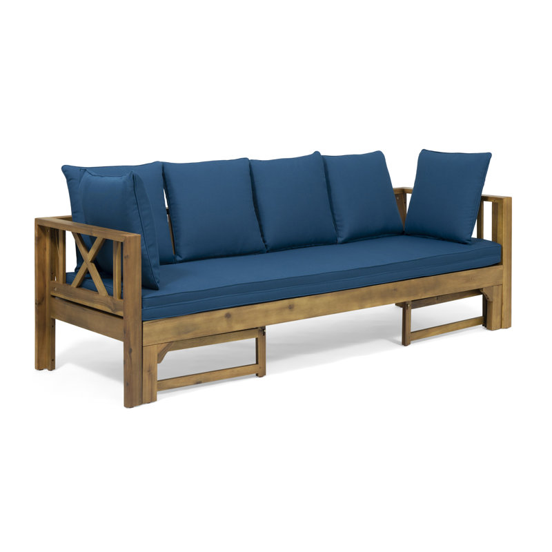 Trevion 79.5 Acacia Outdoor Patio Sofa